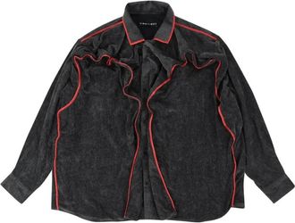 Y / Project Pop Up Shirt - Heren - Casual Overhemden - Zwart - L - Overhemden