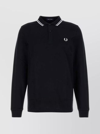 Fred Perry long sleeve piquet polo shirt