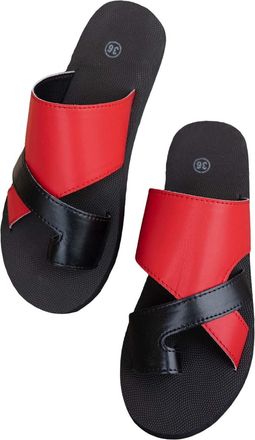 Generic S Womens Shoes, Trainers, Womens Beach Sandals, Hollow Casual Slippers, Flat Shoes, Sandals, Colourful Womens Shoes, red, 8.5 UK