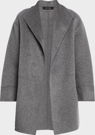 Neiman Marcus Double-Face Cashmere Cardigan