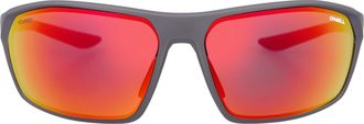 O'Neill Sport Mens Matte Grey Red Mirror Polarized ONS Breakwtr2.0 - One Size