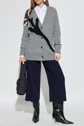 Marni Wide-leg Pleated Trousers, Womens, Navy Blue