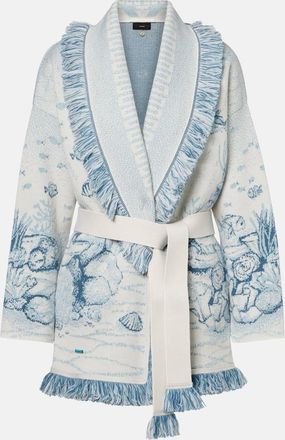 Alanui Deep In The Ocean wool-blend cardigan
