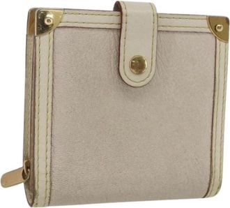 Louis Vuitton Pre-owned Leren Portemonnee - Dames - Vintage Accessoires - Beige - ONE Size - Leer - Vintage