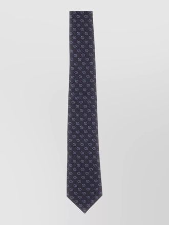 Gucci slim length patterned design necktie bow tie