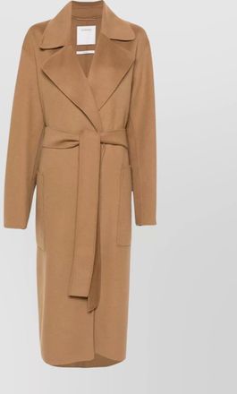 Sportmax coat wool belted waist