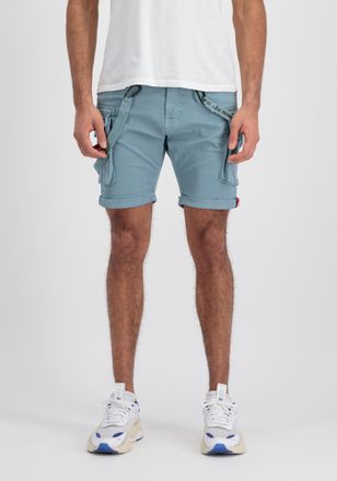 Alpha Industries Shorts ALPHA INDUSTRIES Utility Short, Herren, Gr. 34, Normalgr&ouml;ssen, bunt (graublau), Obermaterial: 98% Baumwolle, 2% Elastan, Hosen Shorts
