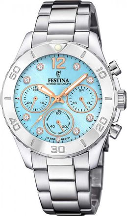 Festina Womens F20603-4 Ladies Boyfriend Watch - Silver - One Size