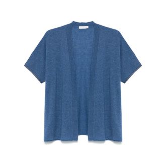 Le Tricot Perugia Dames, Truien, Blauw, Maat: 3XL Viscose