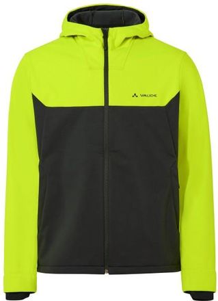 Vaude Qimsa Hooded Softshell Jacket II Velojacke f&uuml;r Herren | gr&uuml;n/schwarz