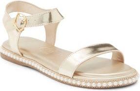 Karl Lagerfeld Claire Sandal in White Gold at Nordstrom Rack, Size 6.5