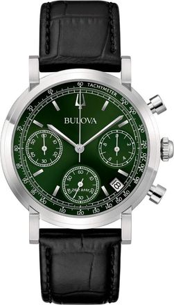 Bulova 96B457 - Crono High Precision -262k Hz- - Dames - Horloges - Groen - ONE Size - Accessoires