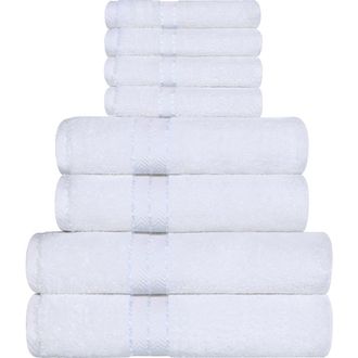 Superior Ultraplush Turkish Cotton Hotel Collection 8-Piece Towel Set in White at Nordstrom Rack, Size 8 Piece Set