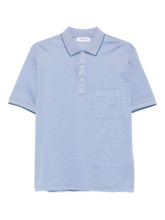 Gran Sasso pocket cotton polo shirt - Blue
