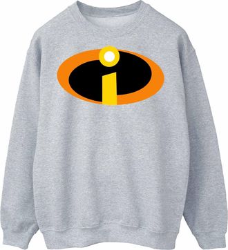 Disney Heren The Incredibles Logo Sweatshirt (Sportgrijs)