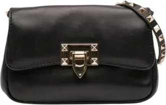Valentino Pre-owned Cross Body Bags, female, Black, Size: ONE SIZE Pre-owned Crossbody Bag