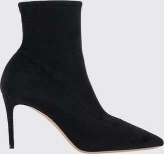 Casadei Julia Stretch Fabric Ankle Boots with Stiletto Heel and Almond Toe