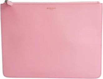 Givenchy Pre-owned Leather clutches - Dames - Vintage Clutch - Roze - ONE Size - Leer - Vintage