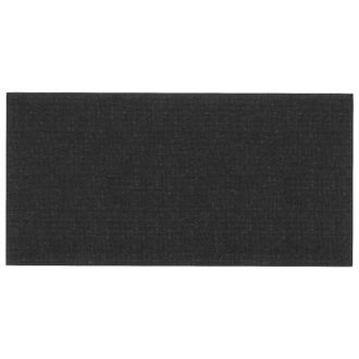 vidaXL Cabecero De Pared 12 Pcs Negro 60 X 30 Cm Tela Vidaxl