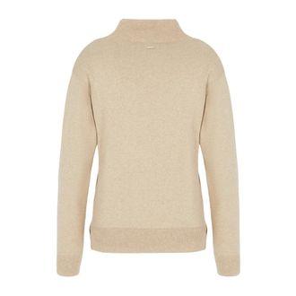 A|X Armani Exchange Truien & Vesten, Heren, Beige, L, Wol, Mock Neck Sweater