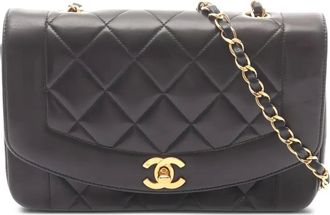 Chanel Borsa a spalla Diana matelass&eacute; 1991-1994 - Nero