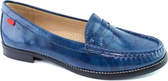 Marc Joseph New York East Village Penny Loafer in Atlantic Blue Soft Patent at Nordstrom, Size 9