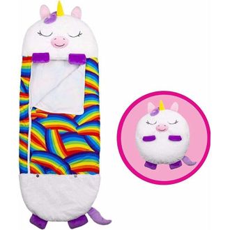 OEM Saco De Dormir Plegable Con Almohada, Saco De Dormir 2 En 1 Anti-patadas Para Ni&ntilde;os, Dise&ntilde;o De Unicornio Blanco