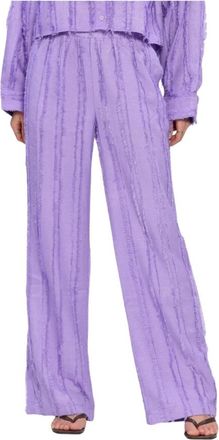 Refined Department Dames Broeken Nova - Dames - Wijde Broeken - Paars - L - Polyester - Broeken