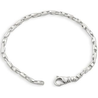 Pompeii3 Mens 14k Gold (16gram) or Platinum (30gram) 3.5mm Link Bracelet 8.5