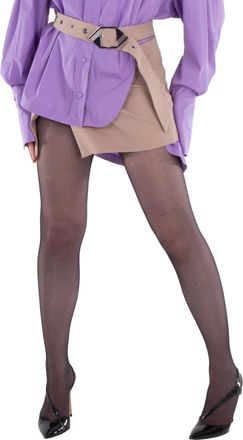 The Attico Belted Wrapped Mini Skirt, Brand Size 40 ( US Size 6 )