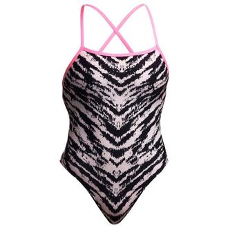 Funkita Strapped In One Piece Badeanzug f&uuml;r Damen | grau