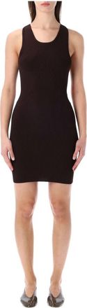Sessun Lameida Mini Jurk - Dames - Korte kleedjes - Bruin - S - Polyester - Kleedjes