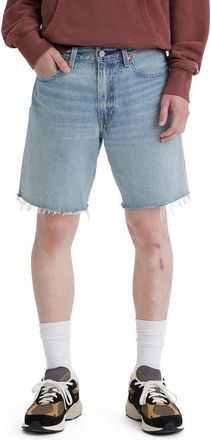 Levi's 468 Loose Raw Hem Denim Shorts in Astro Jam Short at Nordstrom, Size 38
