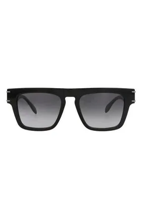 McQ by Alexander McQueen Sunglasses in Black Black Grey at Nordstrom Rack
