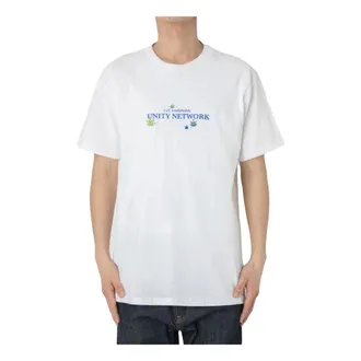 HUF Huf, Tops, Heren, Wit, L, Katoen, Unity Network T-shirt