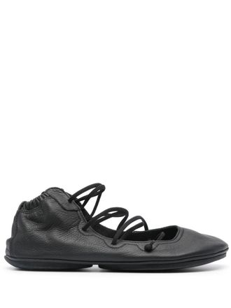 Camper Right Nina lace-up ballerina shoes - Black