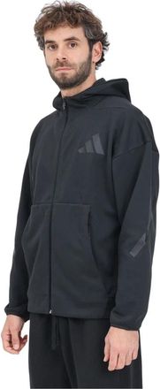 adidas Felpa con zip Z.n.e. - Heren - Sportshirts - Zwart - XL - Fitness