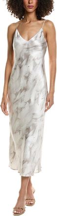 L'agence Seridie Midi Silk Slip Dress