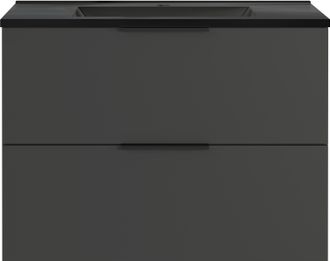 Germania Waschtisch »Crandon« inkl. Mineralguss-Becken in weiss oder schwarz, mit 2 Schubladen