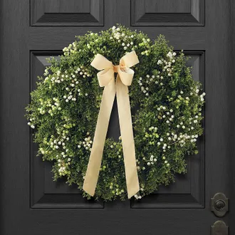 Frontgate Blissful Boxwood Wreath - Frontgate