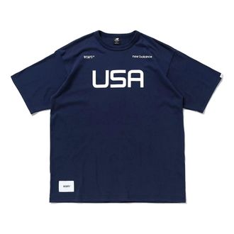 New Balance x WTAPS TC T-Shirt Asia Sizing Navy White MT01605E-CL