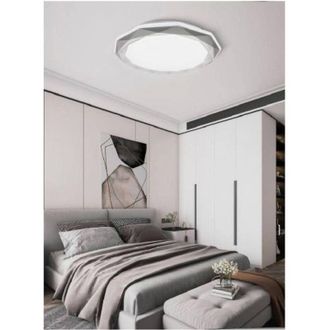 Trade Shop Trade Shop Traesio - Trade Shop - Lampadario Da Soffitto Plafoniera Led 46watt Dimmerabile 3 Toni Di Luce Pn-10-3c