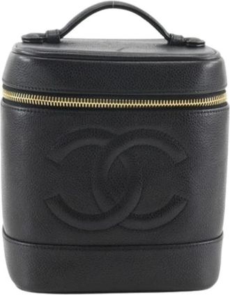 Chanel Pre-owned Vintage Handtas - Dames - Vintage Handtas - Zwart - ONE Size - Leer - Vintage