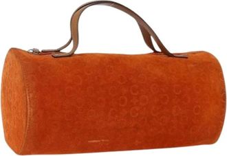 Celine Pre-owned Handbags, female, Orange, Size: ONE SIZE Pre-owned Vintage Boston Bag