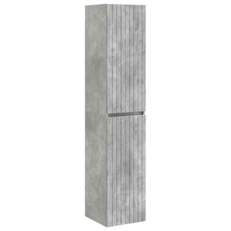 vidaXL Mueble De Ba&ntilde;o Montado En La Pared Gris Hormig&oacute;n Vidaxl