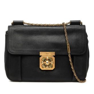 Chlo&eacute; Pre-owned Elsie Crossbody Bag - Dames - Pre-owned - Zwart - Maat: ONE Size Leer