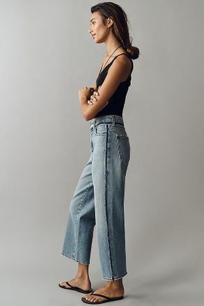 7 For All Mankind Stovepipe Ankle High-Rise Straight Jeans