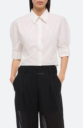 Helmut Lang Articulated Woven Shirt in White at Nordstrom Rack, Size Large