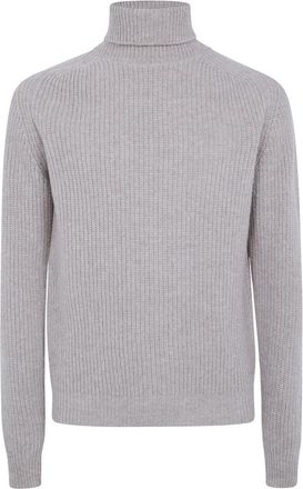Cruna Ginza Regular Fit Turtleneck - Heren - Coltruien - Beige - 2XL - Wol - Truien & Vesten