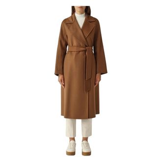 Max Mara Dames, Mantels, Bruin, Maat: XS Zijde